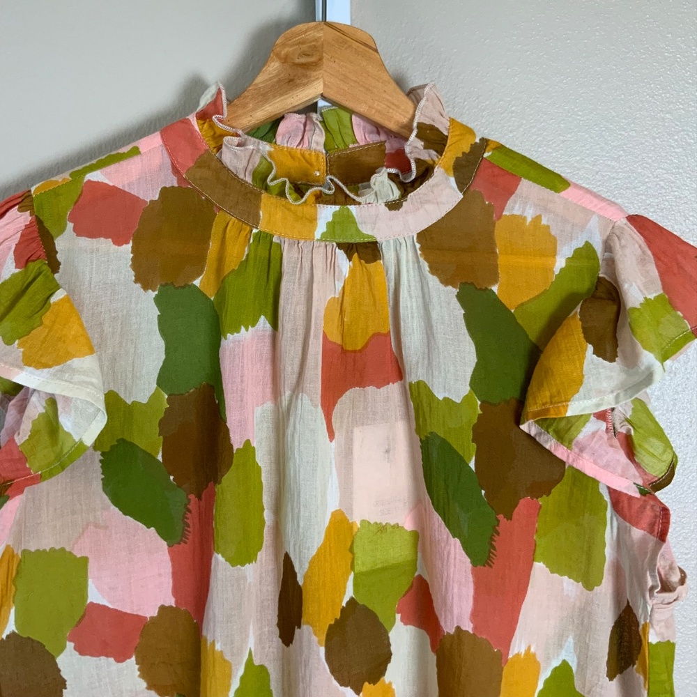 THML Mixed Color Flutter Blouse - Picture 6 of 16
